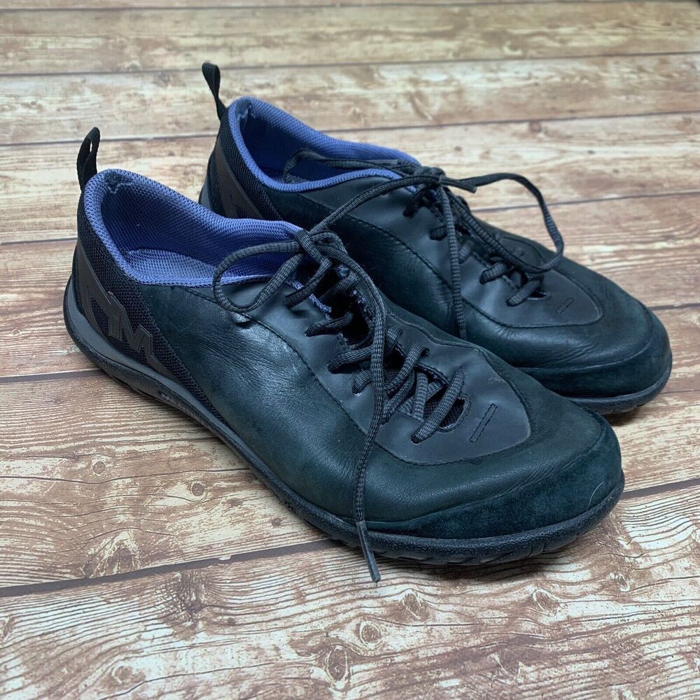 Merrell Enlighten Shine Leather Walking Lace Up Shoes J61566 Womens Size 6 Black